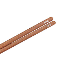 Load image into Gallery viewer, Ipe chopsticks engraved end woodgrain visible. Custom or personalized options available