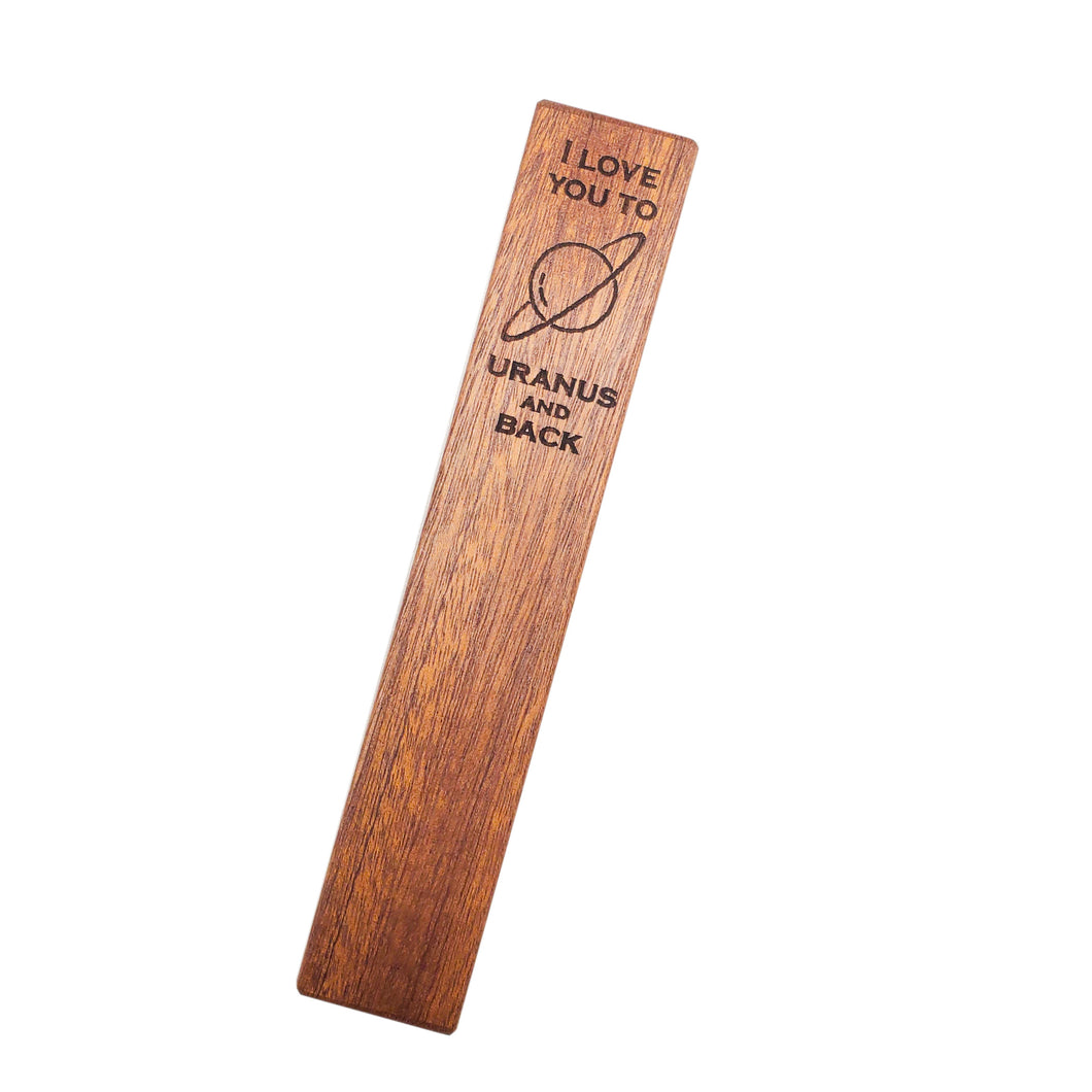 Uranus and Back Wood Bookmark