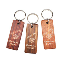 Load image into Gallery viewer, Critical Flail Wood Keychain