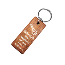 Load image into Gallery viewer, Bard Wood Keychain