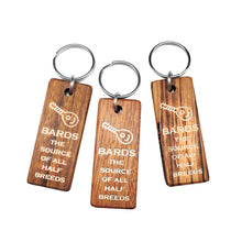 Load image into Gallery viewer, Bard Wood Keychain