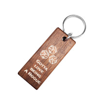 Load image into Gallery viewer, Rouge Wood Keychain
