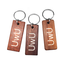 Load image into Gallery viewer, UwU Wood Keychain