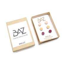 Load image into Gallery viewer, Wooden Circle Earring Studs