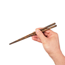 Load image into Gallery viewer, Bocote Wood Chopsticks full hand woodgrain. Custom personalized engraving not shown
