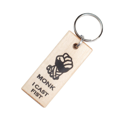 Monk Wood Keychain