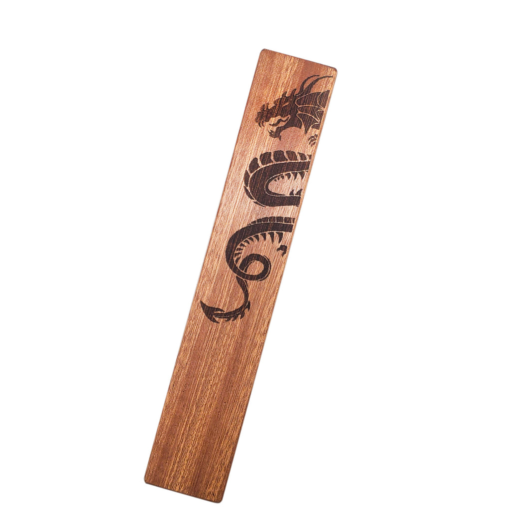 Dragon Art Wood Bookmark