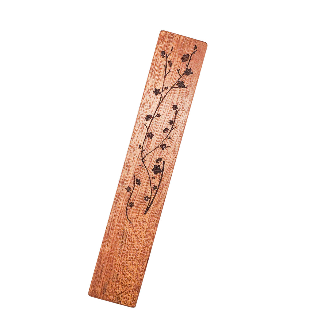 Cherry Blossom Art Wood Bookmark
