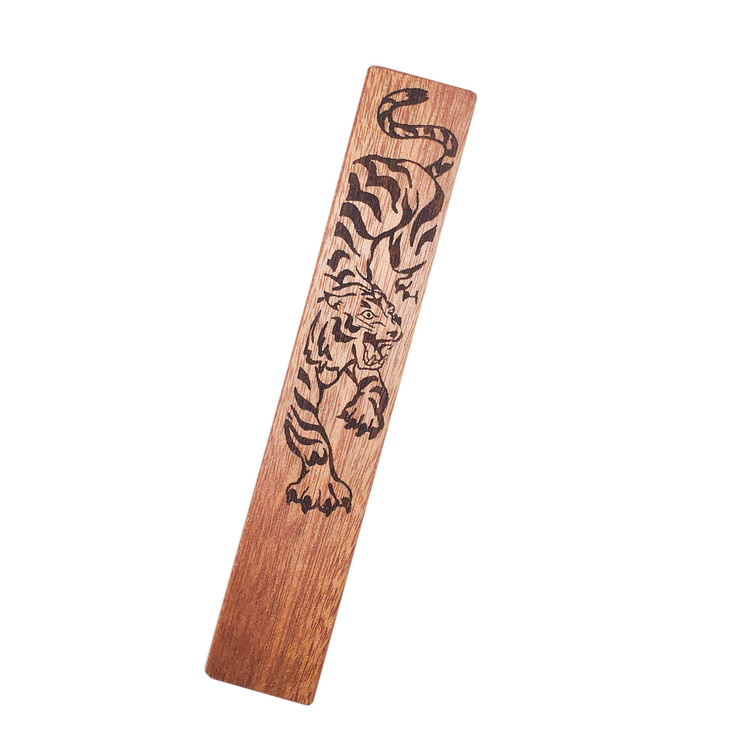 Tiger Art Wood Bookmark