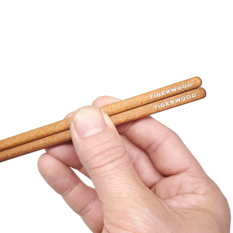 Tigerwood Chopsticks: Customizable, Beautiful, Exotic