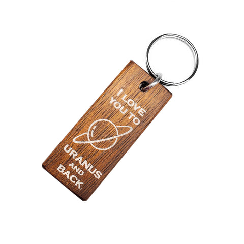 Uranus and Back Keychain