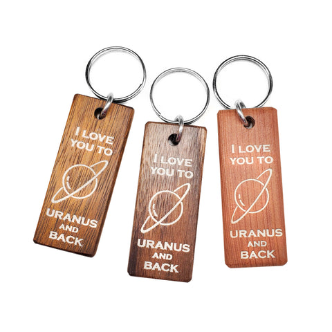 Uranus and Back Keychain