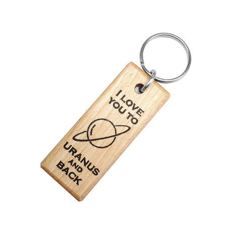 Uranus and Back Keychain