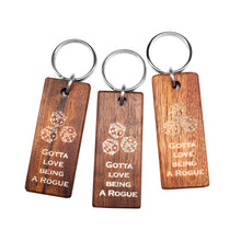 Load image into Gallery viewer, Rouge Wood Keychain

