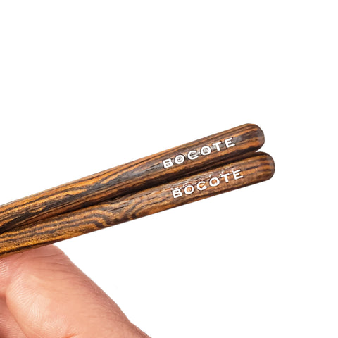 Bocote Chopsticks: Customizable, Unique, Woodgrain